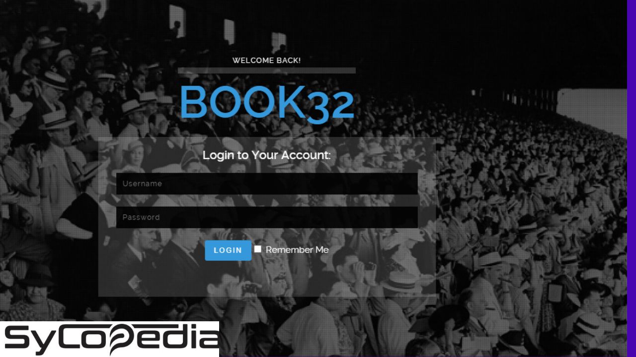 Book32 Login Page