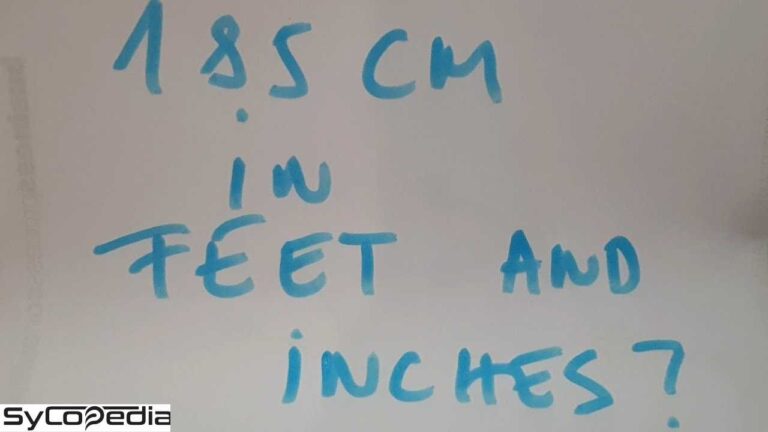 185 cm in Feet and Inches